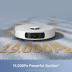 Mova E40 Ultra Robot Vacuum and Mop, 19,000Pa Suction, Extenable & Liftable Mop, All-in-One Station, Auto-Empty, Auto Washing & Hot Air Drying, 360��Obstacle Avoidance, App & Voice Control