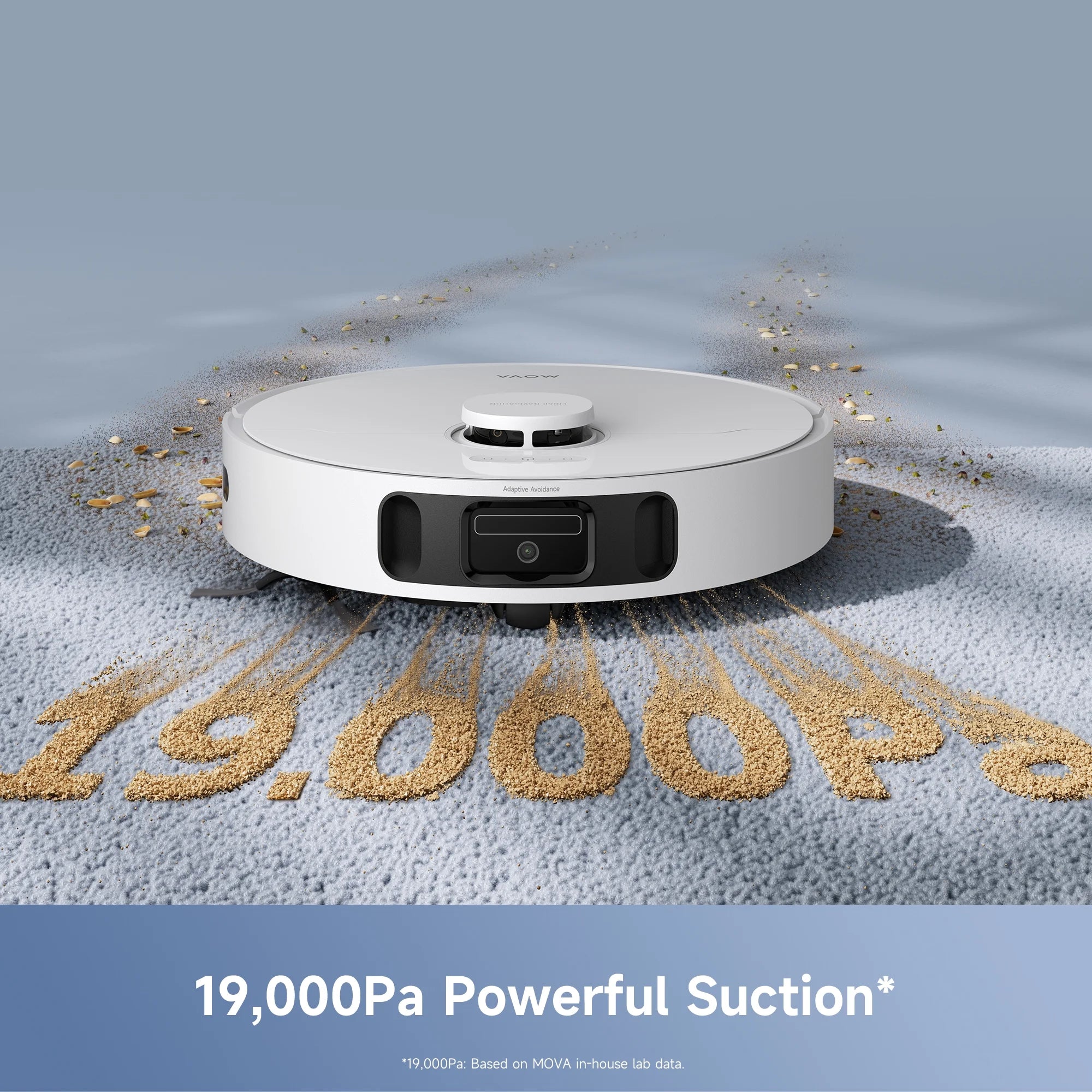 Mova E40 Ultra Robot Vacuum and Mop, 19,000Pa Suction, Extenable & Liftable Mop, All-in-One Station, Auto-Empty, Auto Washing & Hot Air Drying, 360��Obstacle Avoidance, App & Voice Control