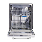 Unique Appliances Classic Retro 24" Built-in Dishwasher with Stainless Steel Tub and LED Lighting