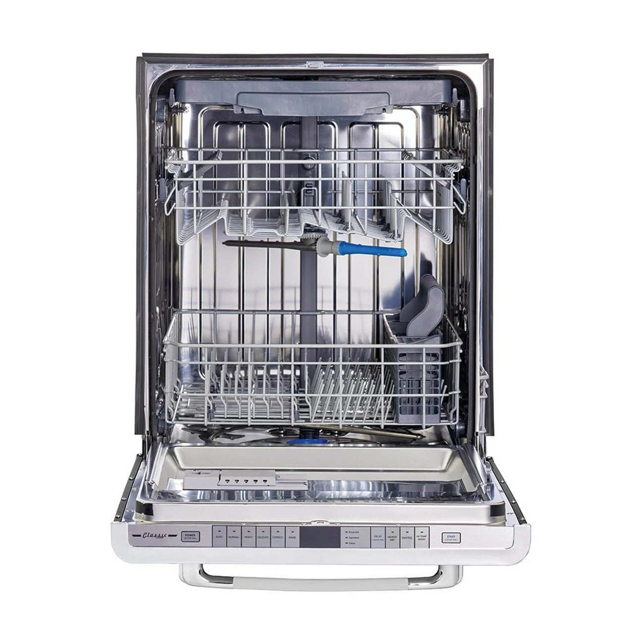 Unique Appliances Classic Retro 24" Built-in Dishwasher with Stainless Steel Tub and LED Lighting