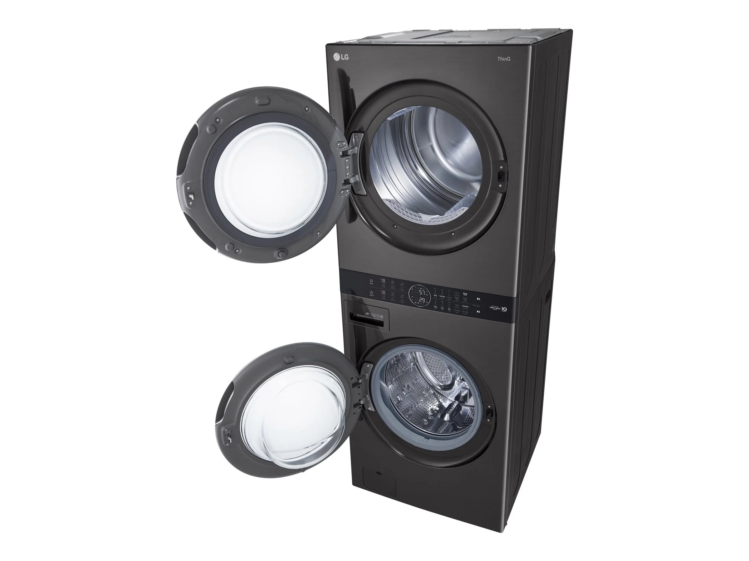 LG WashTower? 4.5 cu ft High-Efficiency Front Load Washer & 7.4 cu ft Gas Dryer Set, White