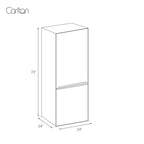 10.5 cu. ft. Bottom Freezer Refrigerator with Adjustable Cooling Zones, Reversible Doors in Stainless Steel