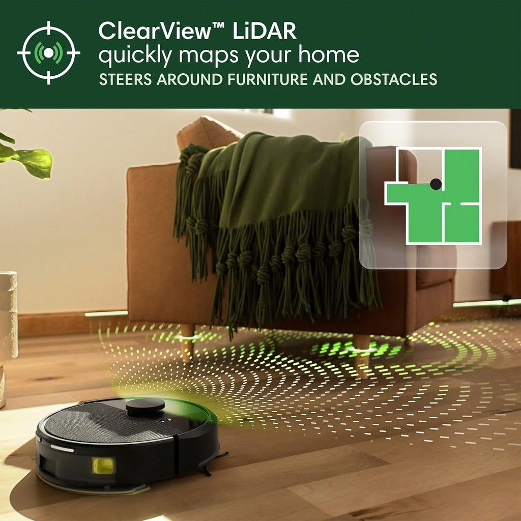 iRobot Roomba 105 Combo Robot Vacuum & Mop LiDAR, Alexa, Strong Suction - NEW