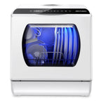 AIRMSEN Portable Countertop Dishwasher with 5-Liter Built-in Water Tank and Air-Dry Function, 5 Washing Programs Mini Dishwasher, AE-TDQR03