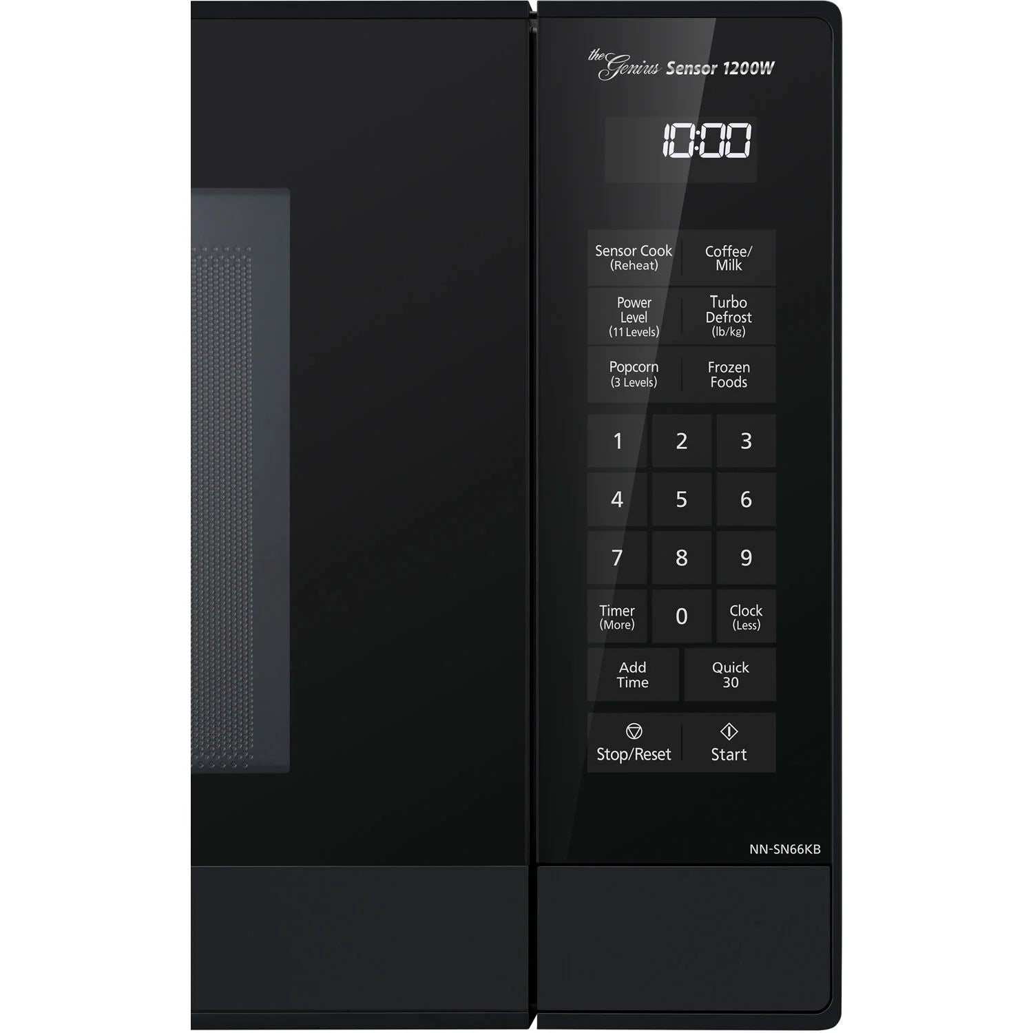 Panasonic 1.2 Cu. Ft. 1200W Genius Sensor Countertop Microwave Oven with Inverter Technology in Black