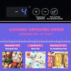 DEMULLER Chest Freezer 5.0 Cu. ft Deep Freezer with Two Hanging Baskets Top Open Door Freezer White