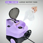 Spaco 2000W Heavy Duty Multi-purpose Steam Cleaner with Automatic Power Off and Child safety Lock, Steam Cleaner Mop with Detachable Handheld Unit, Purple