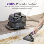 Inolait Portable Carpet Cleaner Machine, 20Kpa Powerful Upholstery Cleaner Machine, 66oz Large Water Tank, with Brush for Pets, Stairs, Black