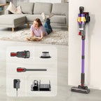 Cordless Vacuum Cleaner, Vacuum Cleaner for Home Rechargeable, Lightweight Stick Vacuum for Hardwood and Pet Hair