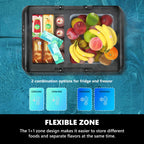 Simzlife 12 Volt Refrigerator, 19QT(18L) Portable Car Refrigerator, -4�H~68�H, 12/24V DC & 110-240V AC, Mini Fridge for RV Camping, Travel, Truck, Home, Black