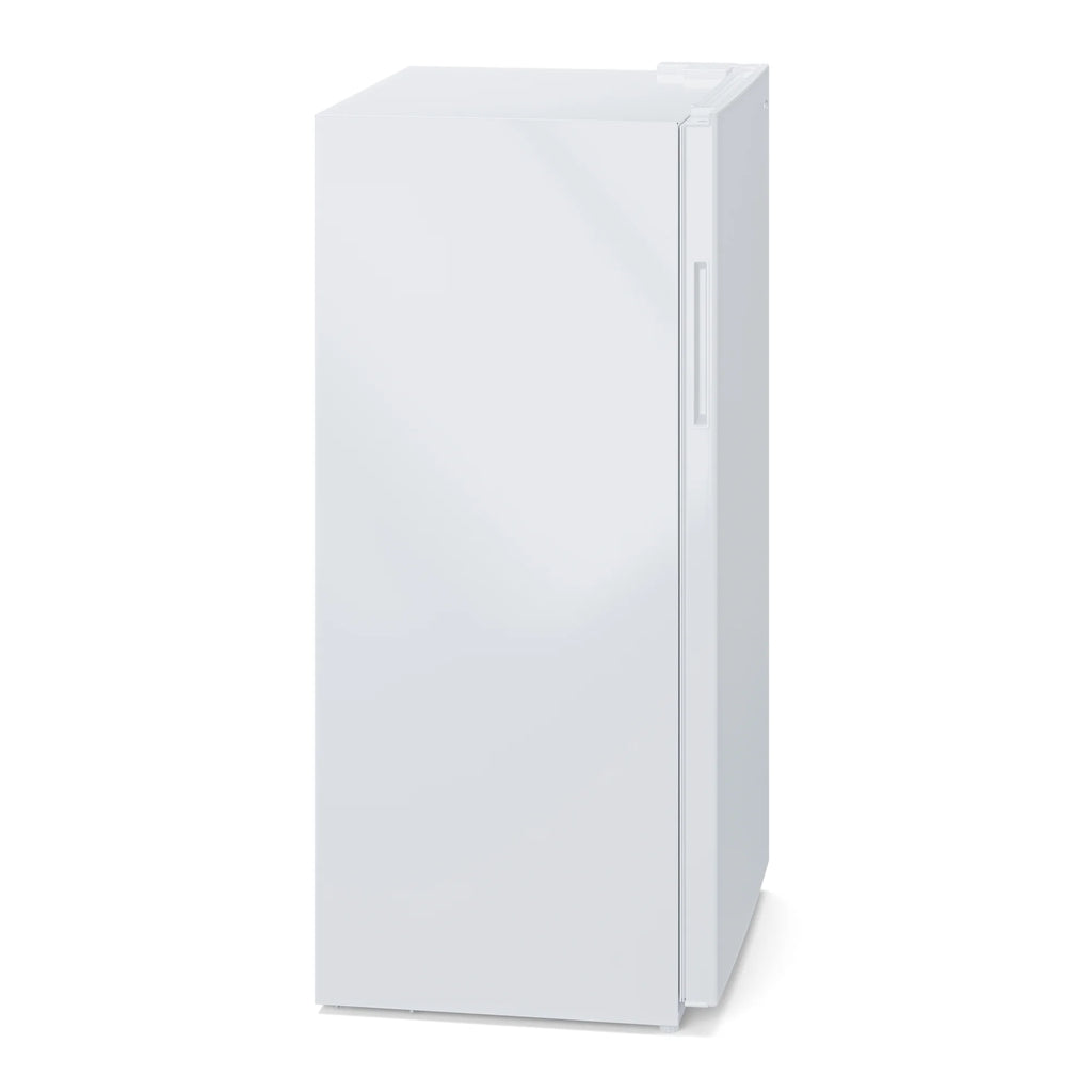 Upright Freezer/Refrigerator Convertible, 2-in-1 Appliance, Home, Dorm, and Garage Ready Fridge/Freezer Storage for Fresh or Frozen Food and Drinks, Wire Shelves and Drawer White (RUF-17C)