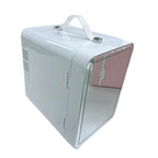 CUTICATE 12V Car Refrigerator Makeup Fridge 3 Mode Lighting with Personal Beauty Refrigerator Small Refrigerator for Vanity white