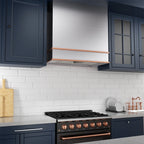 Akicon Range Hood 30 Inch, 600 CFM Ducted Vent Hood, Stainless Steel Box Kitchen Hood with 2 LED Lights, Removable Baffle Filters, Stove Hood Vent for Kitchen, 3 Speeds, Wall Mounted (AK-HS30HB-JBC)