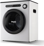 Dessiz 1.6cu.ft Compact Laundry Dryer,Electric Portable Clothes Dryer - White