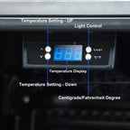 Galanz 4.5 Cu ft 152 Can Beverage Center Mini Fridge, Stainless Steel, New