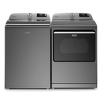 Maytag Med7230h 27" Wide 7.4 Cu. Ft. Energy Star Rated Electric Dryer - Metallic Slate