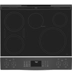 GE Profile 30 in 5.3 cu ft Slide-In Electric Induction Range in Stainless Steel