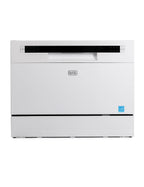 BLACK?Ӕ BCD6W Compact Countertop Dishwasher, 6 Place Settings, White