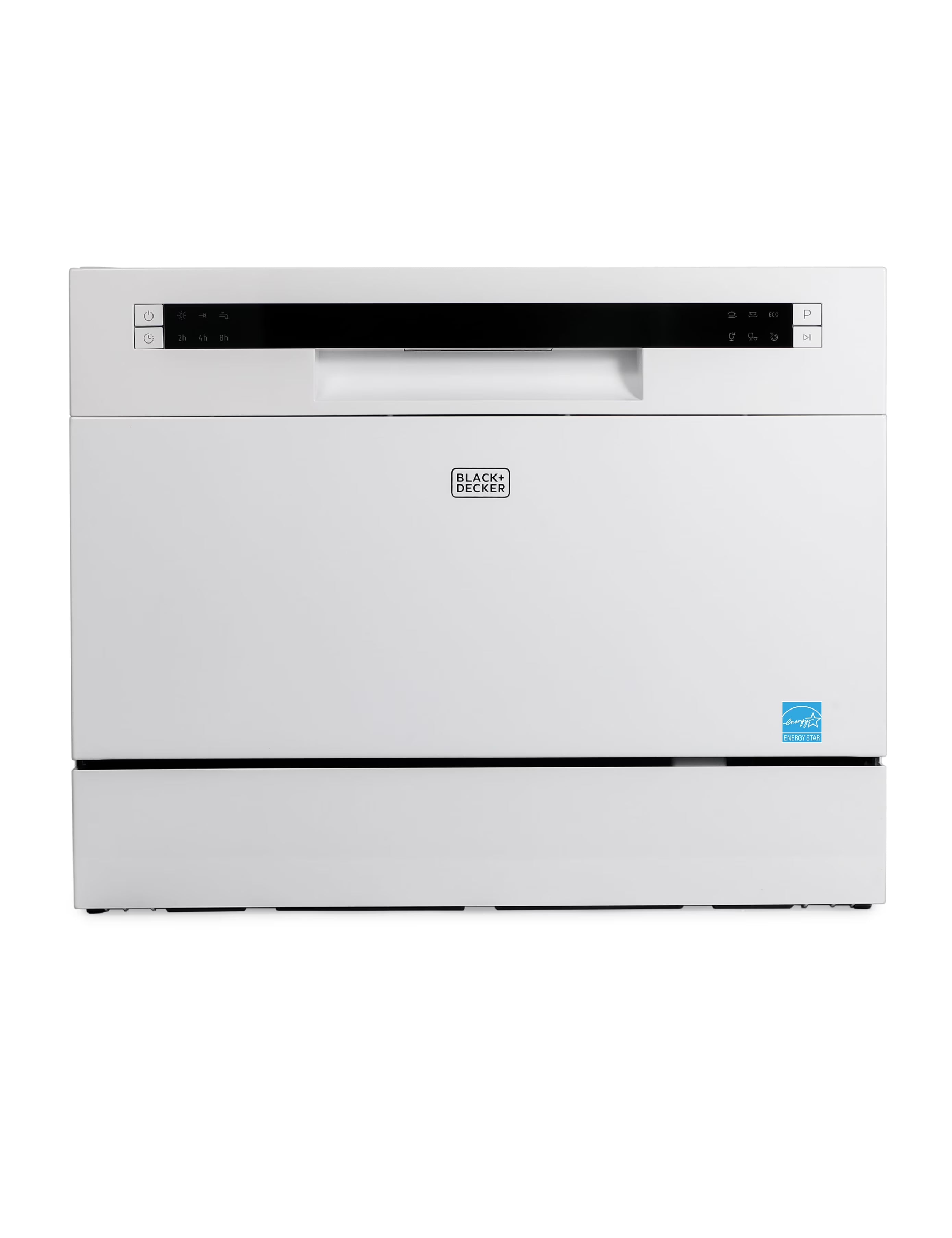 BLACK?Ӕ BCD6W Compact Countertop Dishwasher, 6 Place Settings, White