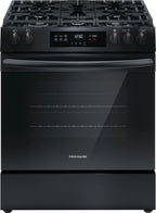 Frigidaire 30" Gas Range with Steam Clean, Black