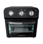 12.5 Quart Air Fryer Convection Toaster Oven, 1500W, 4 Cooking Modes, 7-in-1 Multifunction with Roast, Bake, Grill, Broil, Toast, Dehydrate, Defrost, Stainless Steel, Black