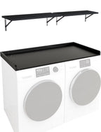 Kaboon Washer Dryer Countertop with Edge Rails, 27.5" x 54", Light Walnut
