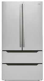 18.5 cu. ft. Stainless-Steel French Door Refrigerator in Silver, Auto Defrost, Energy Star, Digital Temperature Control