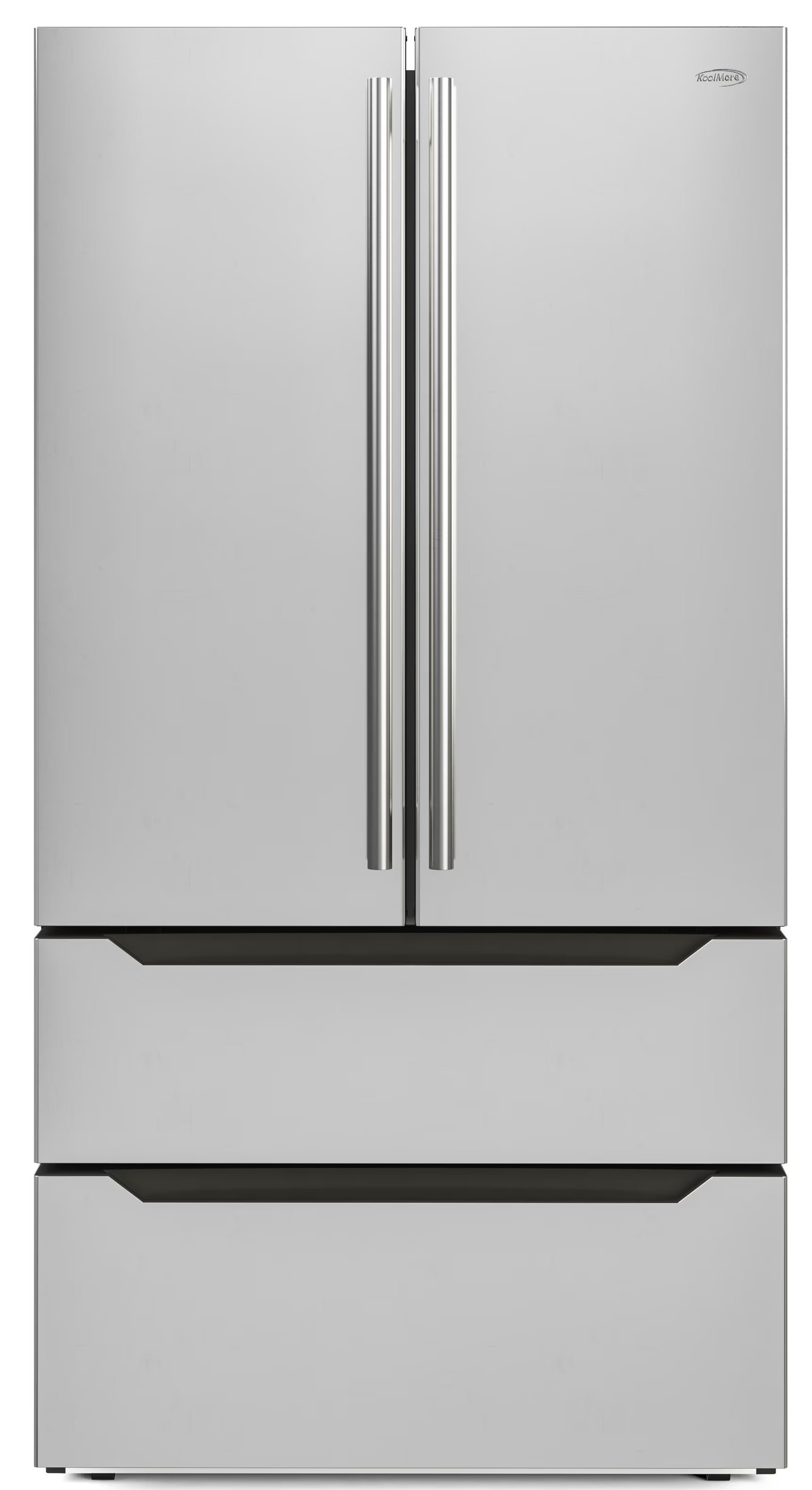 18.5 cu. ft. Stainless-Steel French Door Refrigerator in Silver, Auto Defrost, Energy Star, Digital Temperature Control