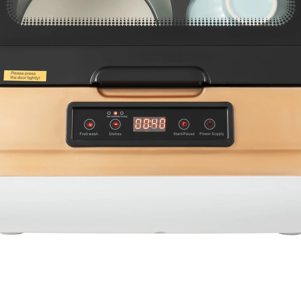 Dish washer Large Capacity Portable Washer Mini Dish Washer Compact Counter-top for clean tableware, vegetables, fruits