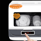 1200W Portable Countertop Dishwasher, 3 Washing Programs with Large Capacity