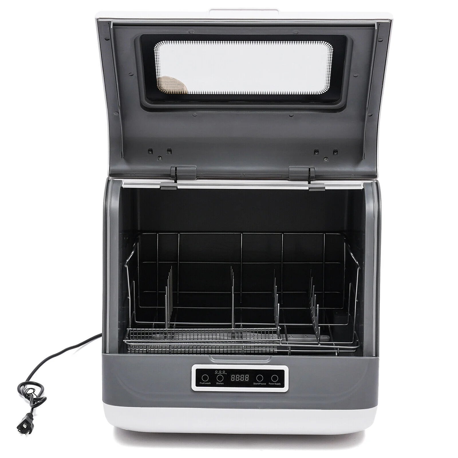 Countertop Dishwasher 3 Washing Programs Air-dry Function for Small Apartments