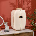 Spaco Portable Skincare Fridge with LED Display, 12L Mini Fridge for Beauty, Makeup and Cosmetics, Small Refrigerator Cooler for Desktop, White