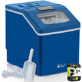 Deco Chef Countertop Portable Ice Maker 40 lb/Day Blue with Extended Warranty
