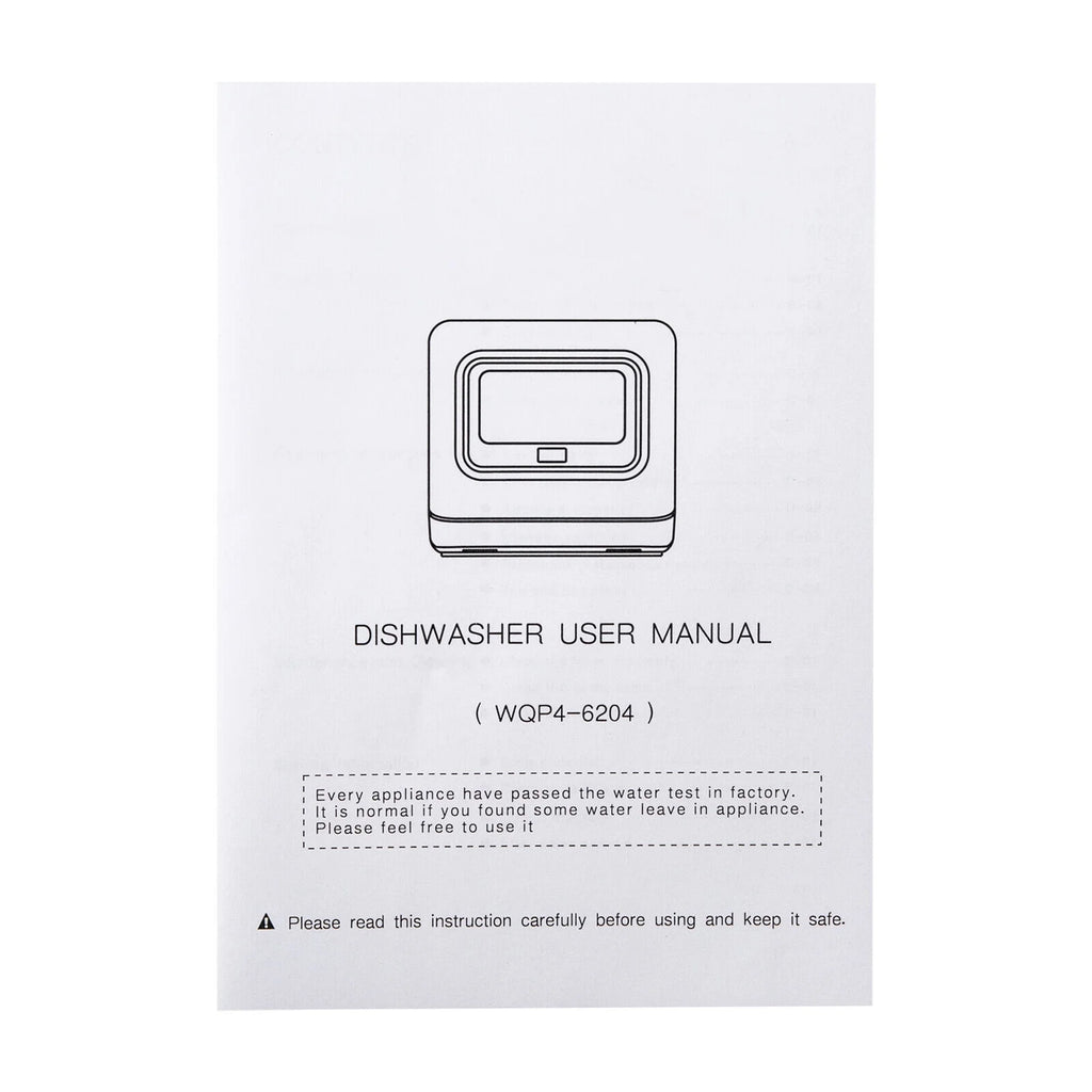 Portable Compact Countertop Mini Dishwasher with Water Tank Leak-Proof Air Dry