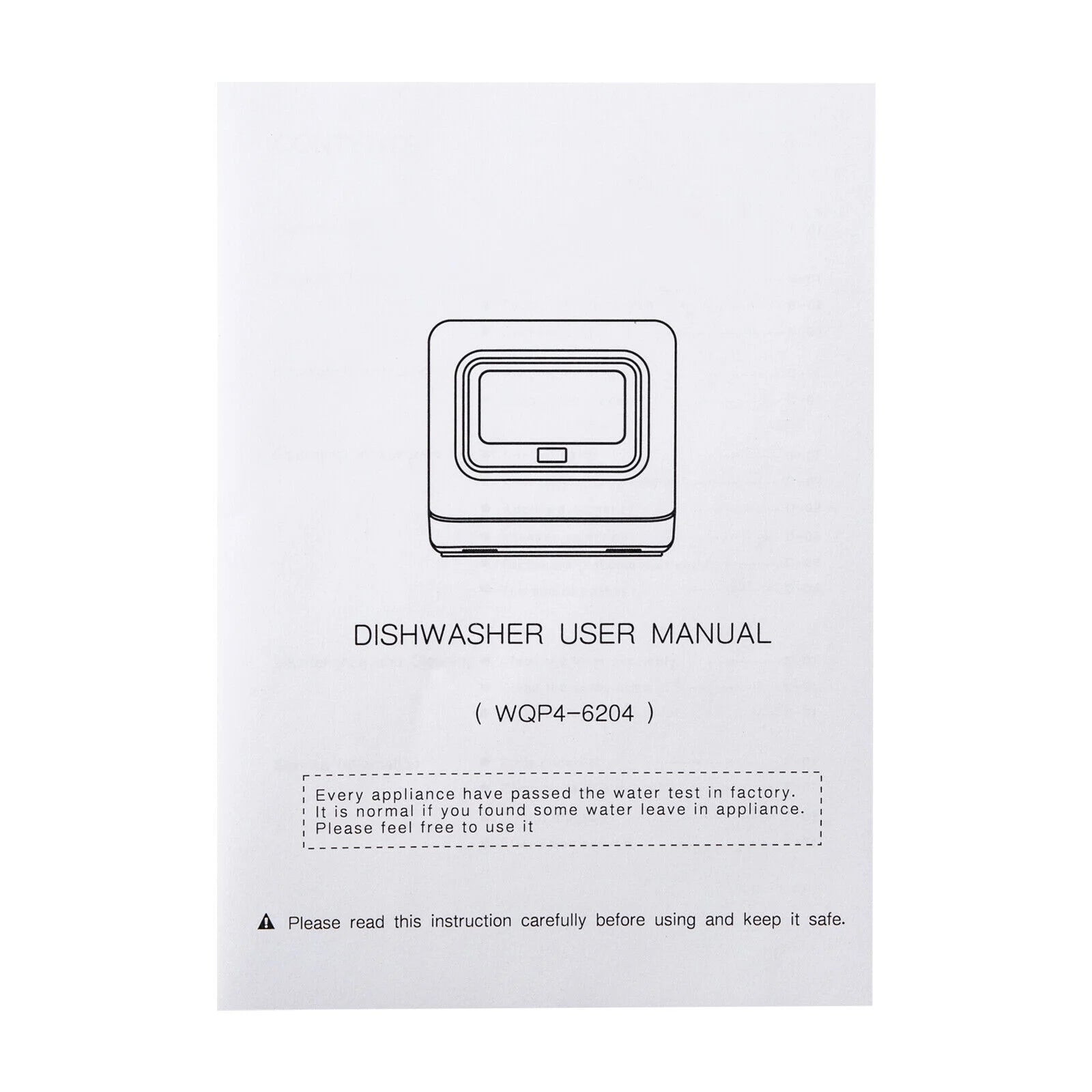 Portable Compact Countertop Mini Dishwasher with Water Tank Leak-Proof Air Dry