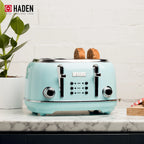 Haden Heritage 1500 1.7 Electric Kettle, Matte Black Finish with Copper Accents