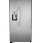 GE GZS22IYNFS 21.8 Cu. Ft. Stainless Counter Depth Side-by-Side Refrigerator