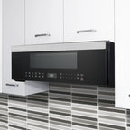 GE Profile 1.2 cu. ft. Low Profile Over-the-Range Microwave in Stainless Steel with Sensor Cooking, 1000W, 400 CFM Venting, LED Light