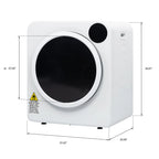 UBesGoo 6 kg 240 V White Electric Compact Clothes Dryer