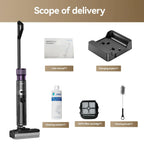 JONR ED12 Pro Max Wet Dry Vacuum Cleaner, 167��F Flashdry Self-Cleaning and 800ml Large Capacity Dirty Water Tank Smart Floor Cleaner