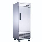 D28F Single Door Commercial Freezer in Stainless Steel