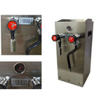INTBUYING 220V Milk Frother Steam Boiling Water Frothing Machine for Coffee Tea 12L Silver