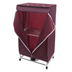 110V Wine Red Clothes Dryer Portable Travel Mini Dryer Machine 1200-1500W Electric Dryer For Homes, Apartments