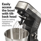 Hamilton Beach 6-Speed Classic Stand Mixer, 3.5 Quarts, Black, 63326