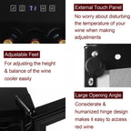 Ktaxon 18 Bottle Compressor Wine Cooler Freestanding Wine Fridge, Fast Cooling, Low Noise