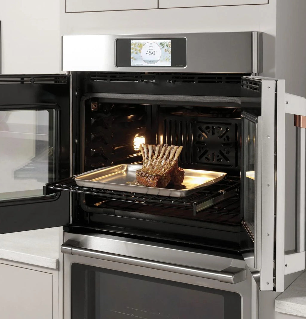 Café CTS90FP3ND1 30 inch Matte Black Single Convection Smart Electric Wall Oven