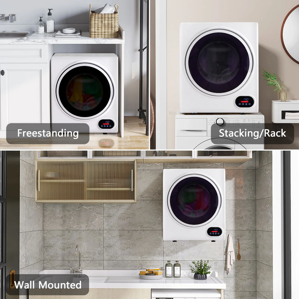 Ktaxon 1.6 cu. ft. Compact Electric Dryer, White