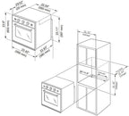 Empava 24 in. 2.3 Cu. Ft. Single Gas Wall Oven 24WO09 - Only For NG Gas