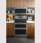 Ge Profile Pb965 30" 6.6 Cu. Ft. Free Standing Electric Double Oven Convection Range -