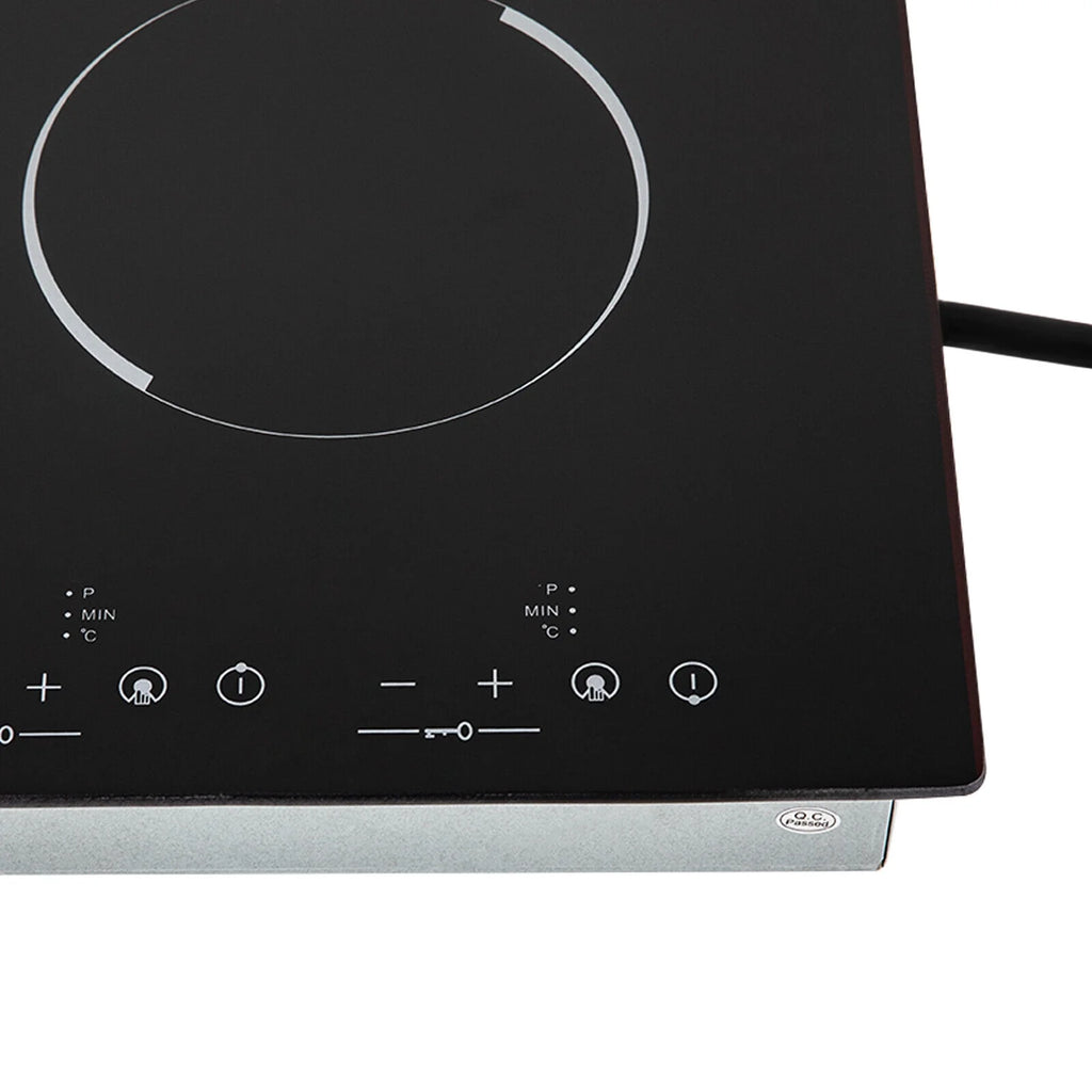 Miumaeov 4-Burners Electric Ceramic Cooktop Built-in Cooktop Stove Ceramic Cooking Stove 9 Gears 3000W 110V